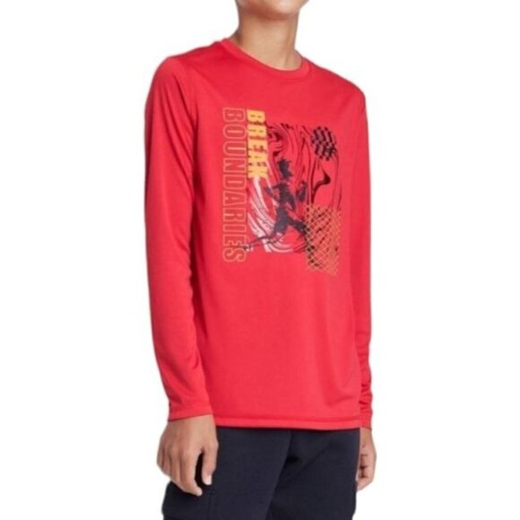 Boys' Long Sleeve 'Break Boundaries' Graphic T-Shirt | All in Motion | L (12/14) - Picture 10 of 12